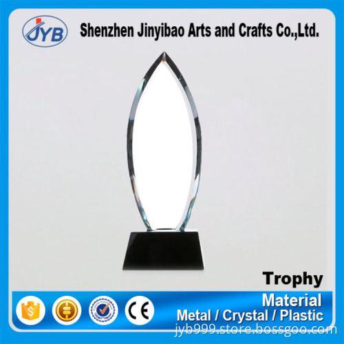 custom various laser engraving plate shape trophy